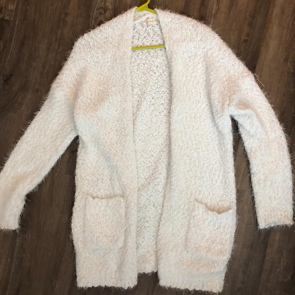 Sherpa wool cardigan